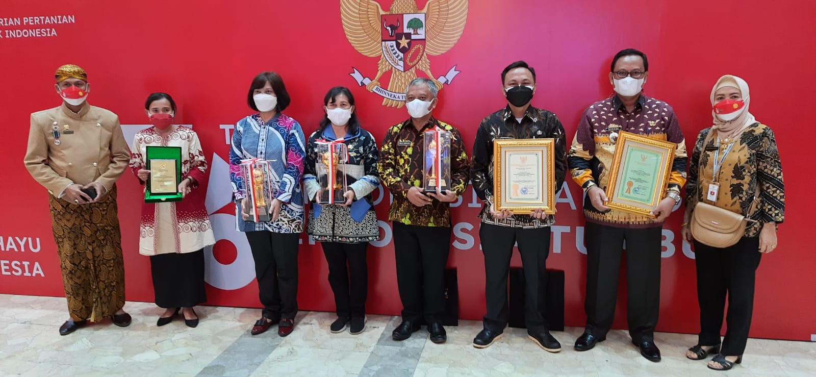 Pemerintah Provinsi Lampung Raih Penghargaan Abdi Bakti Tani Tahun 2021