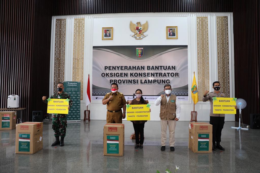 Provinsi Lampung Dapat Bantuan 87 Unit Oksigen Konsentrator