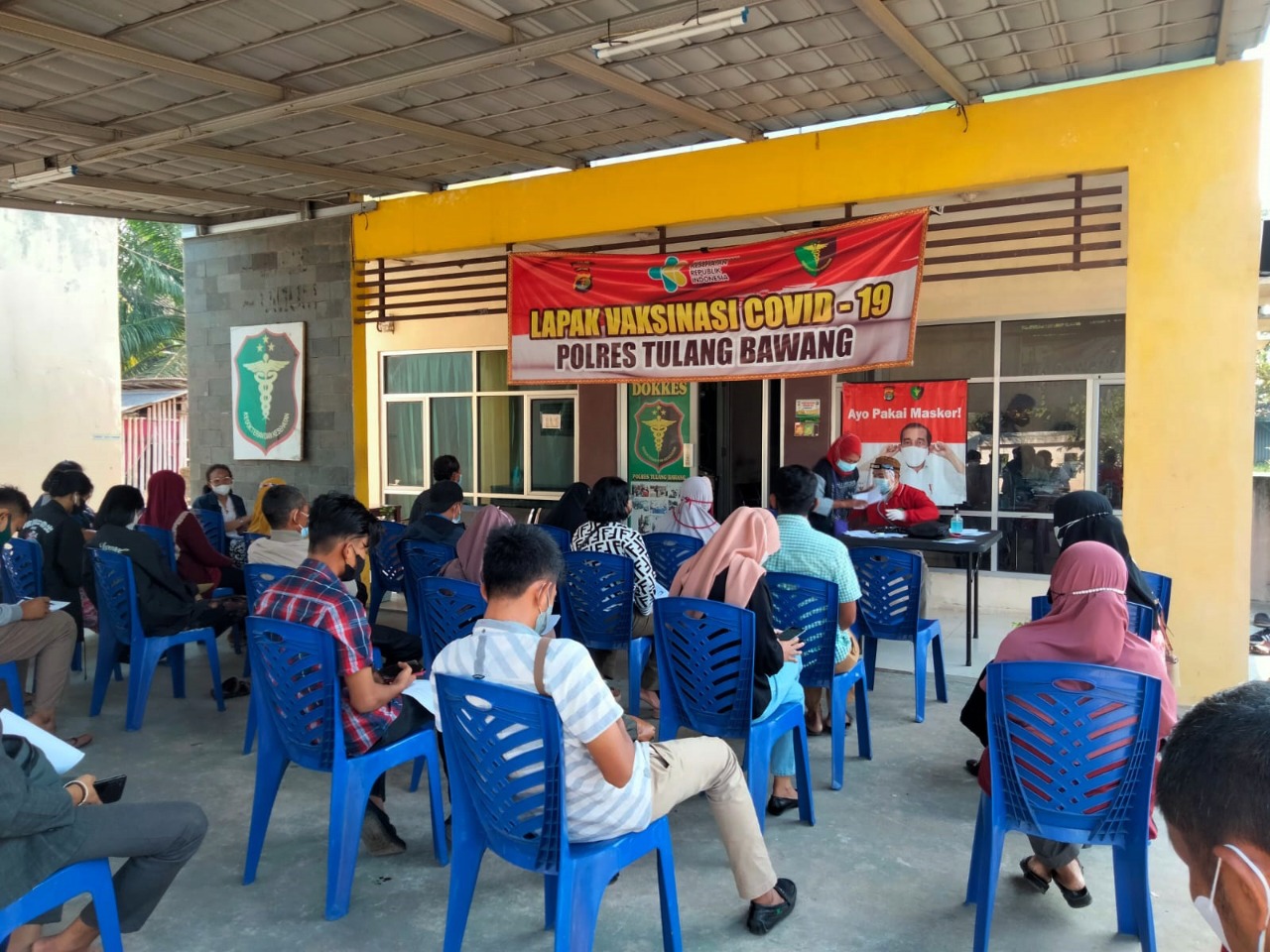 Ingin Divaksin ? Cukup Bawa Fotokopi KTP atau KK ke Klinik Polres Tuba