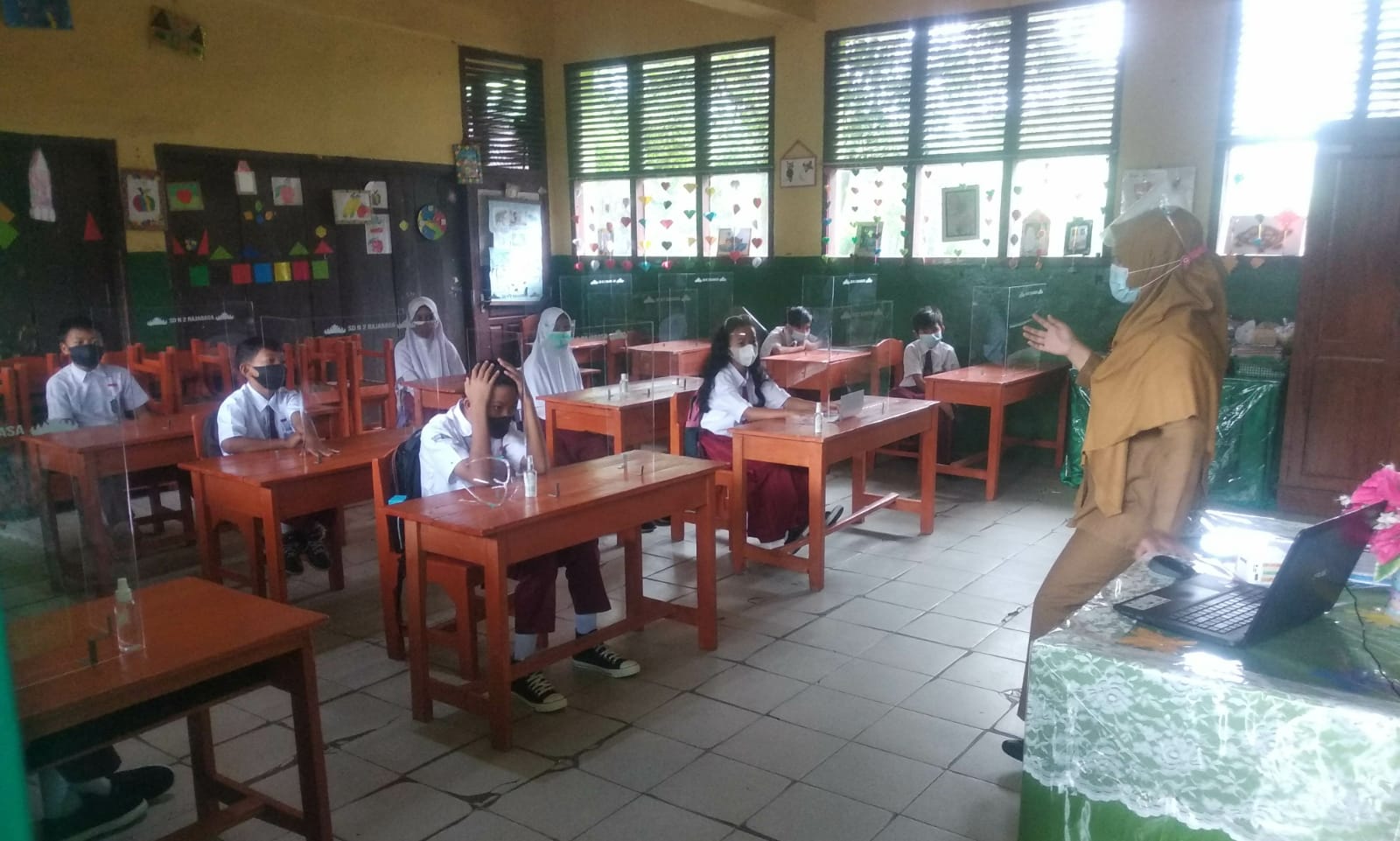 Sejumlah Sekolah di Bandarlampung Sudah Gelar Pembelajaran Tatap Muka