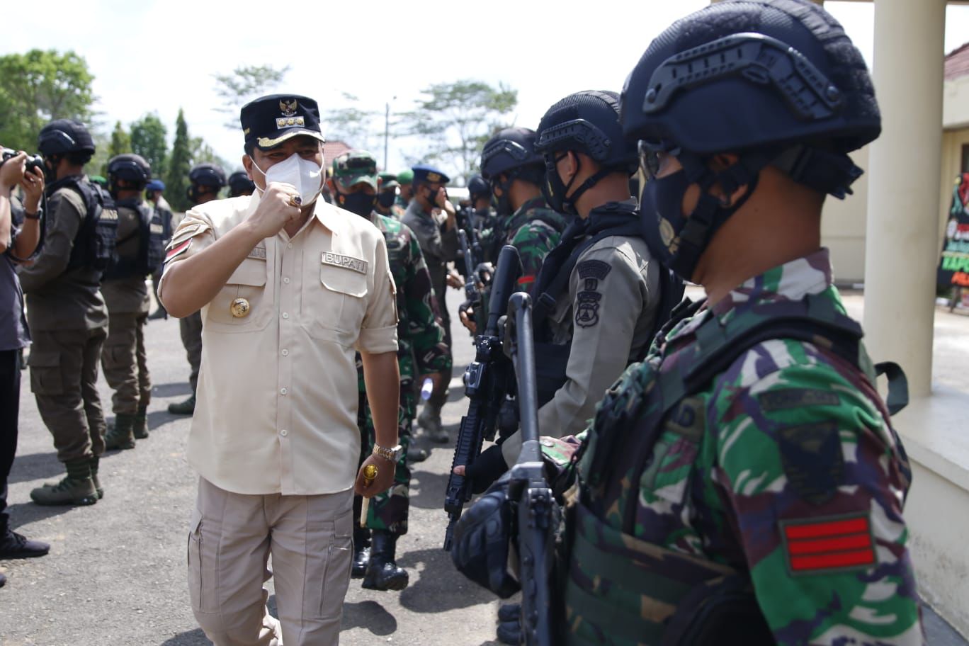 Simulasi Pengaman Kontingen PON, Ini Pesan untuk Personel