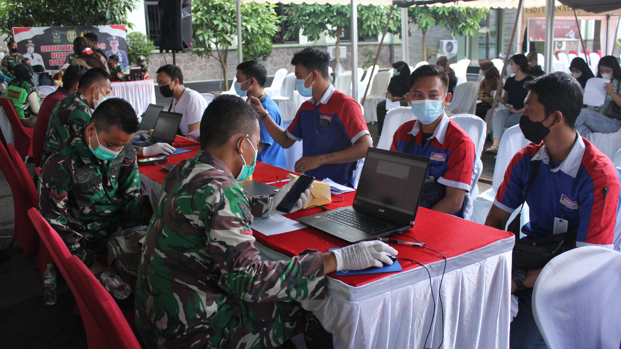 Kodim 0410/KBL Masih Gencar Laksanakan Vaksinasi ke Masyarakat