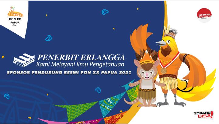 Penerbit Erlangga Jadi Sponsor Pendukung Resmi PON Papua