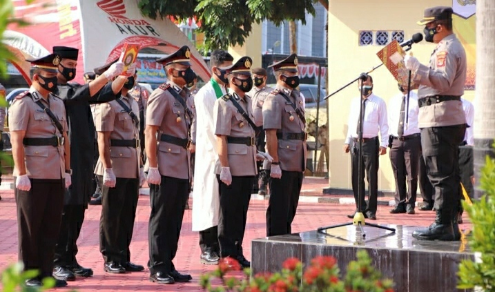 Jabatan Kasatintelkam, Kasatsabhara dan Kapolsek Pagelaran Diserahterimakan