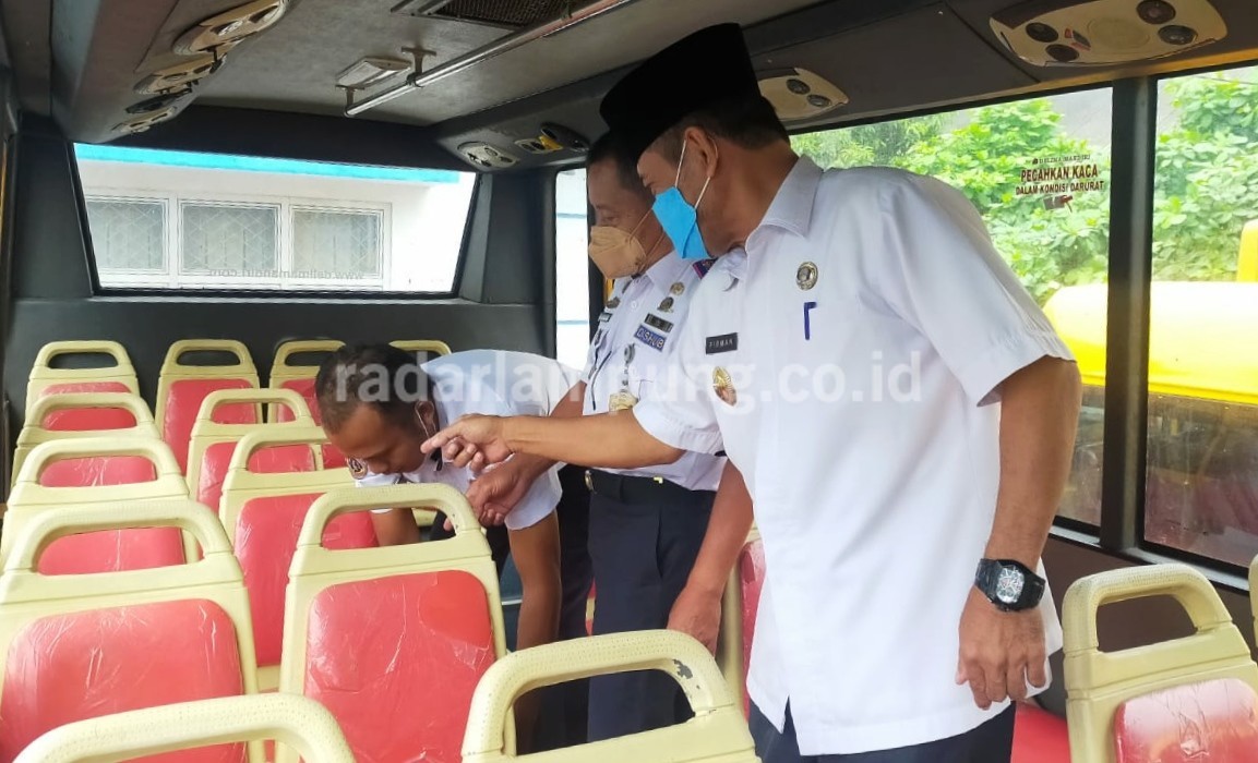 Dukung PTM, Dishub Tanggamus Operasikan Kembali Bus Sekolah