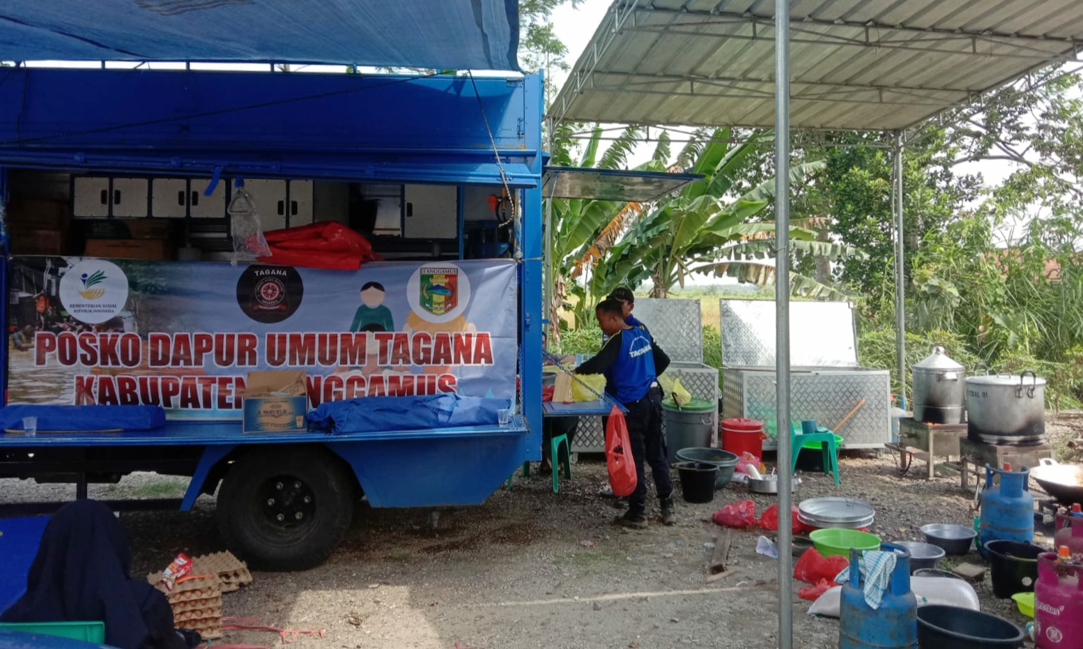 Pemkab Dirikan Dapur Umum di Lokasi Banjir Wonosobo