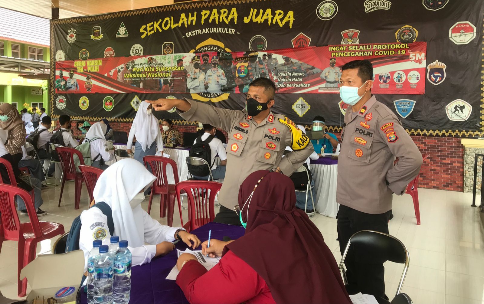 Polres Pringsewu Gelar Vaksinasi Goes to Campus