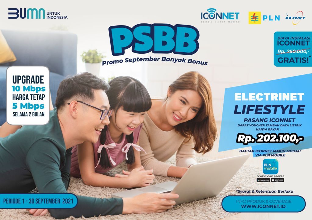 Pasang ICONNET, Nikmati Promo Biaya Tambah Daya Hanya Rp202.100