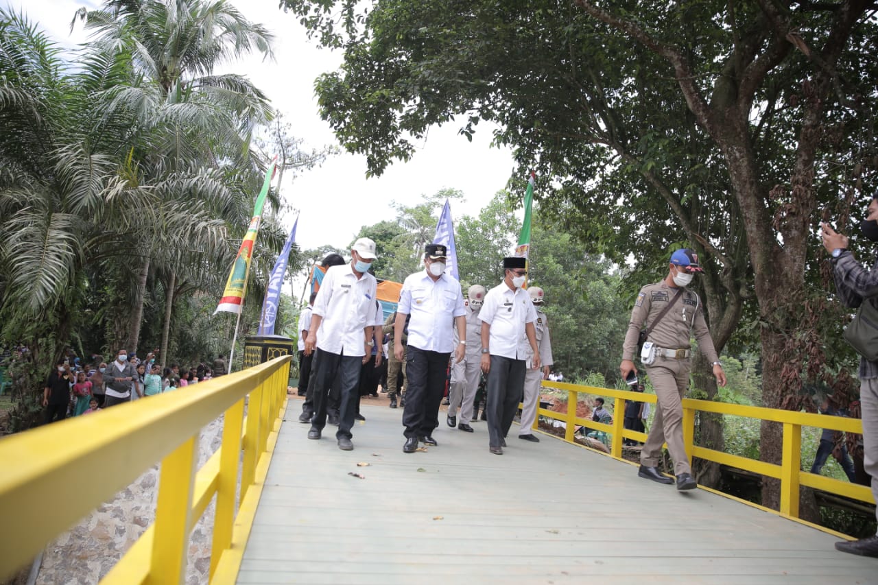 Jembatan Way Handak Senilai Rp315 Juta Diresmikan