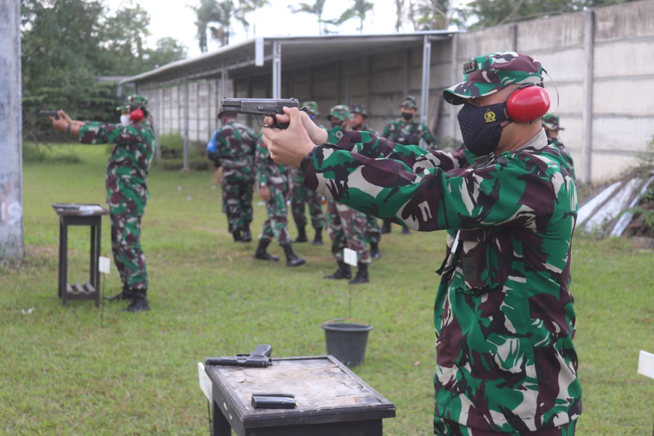 Kodim 0410/KBL Laksanakan Kegiatan Latihan Menembak