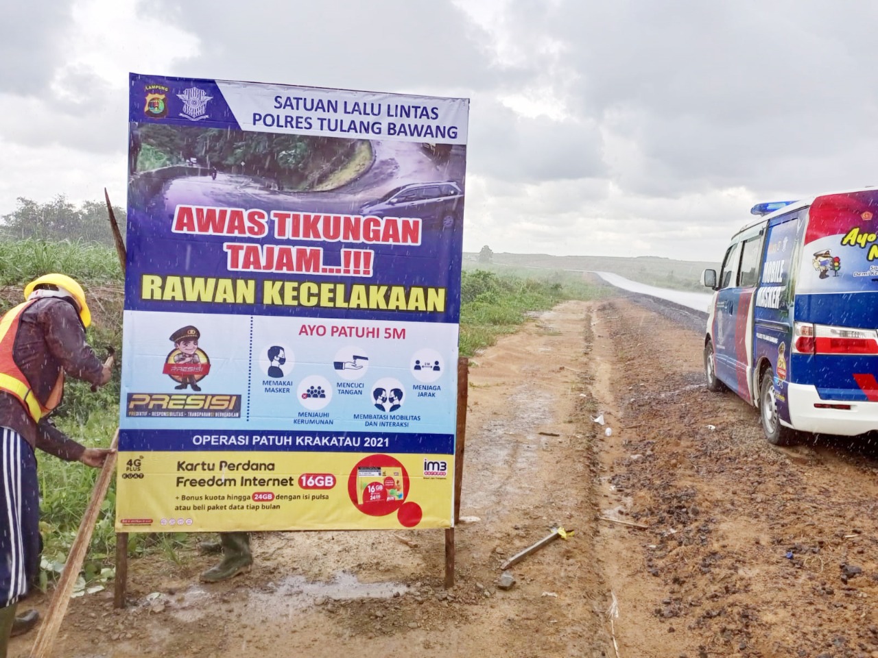 Telan Korban Jiwa, Polres Tuba Pasang Banner Imbauan di Lokasi Ini