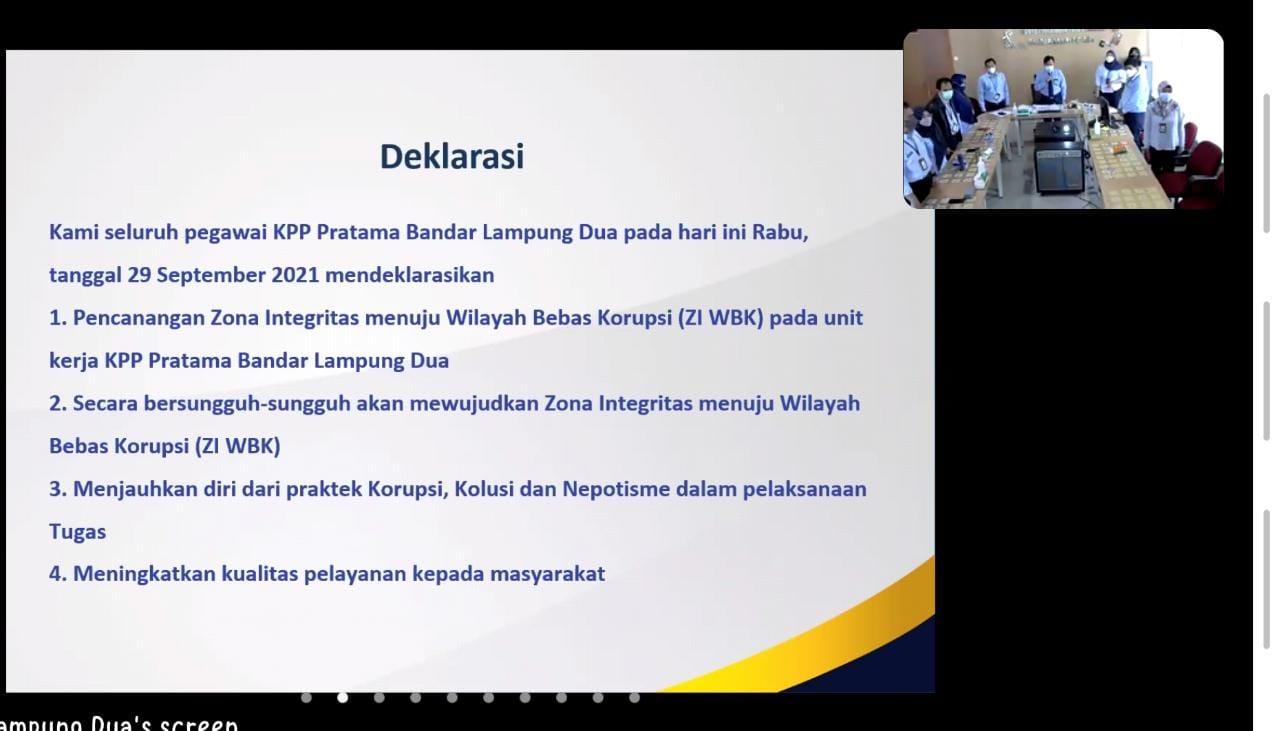 Pencanangan ZI Menuju WBK, Komitmen Integrits dan Peningkatan Pelayanan