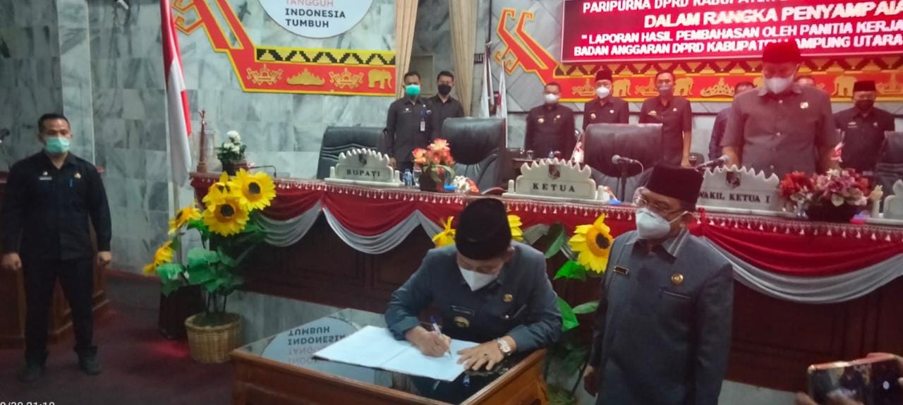 APBDP 2021 Lampura Defisit Rp190,952 Miliar