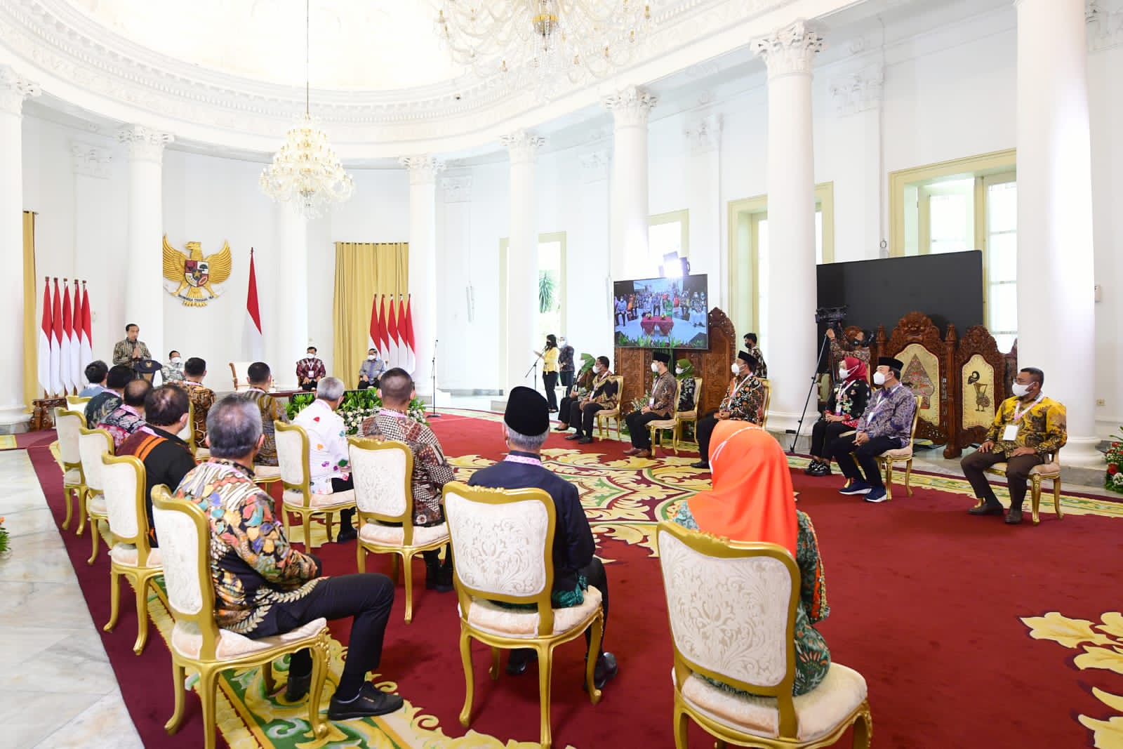 Bupati Winarti Hadiri Pembukaan AOE 2021 di Istana Presiden