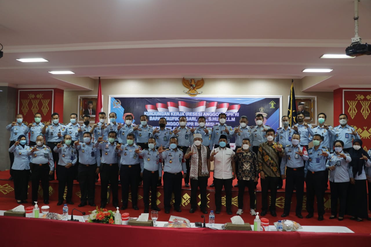 Kemenkumham Lampung Apresiasi Reses  Anggota DPR RI  Komisi III Bahas Pemasyarakatan hingga Layanan OBH