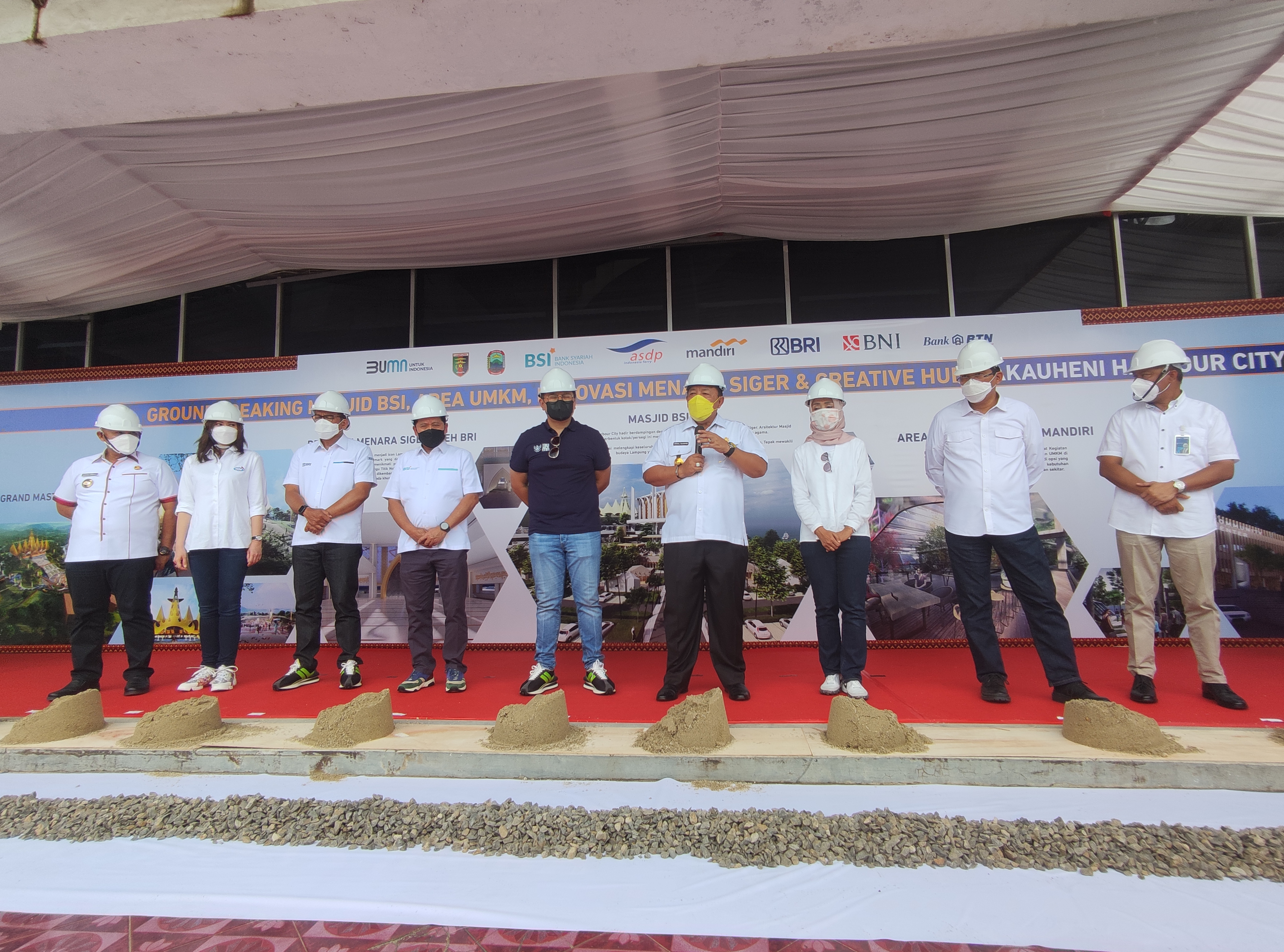 Wamen BUMN Groundbreaking Bakauheni Harbour City (HBC)