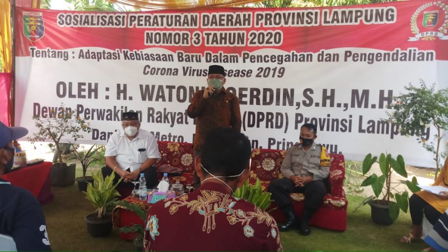 Anggota Komisi I DPRD Lampung Ingatkan Prokes Ketat ke Warga Pesawaran