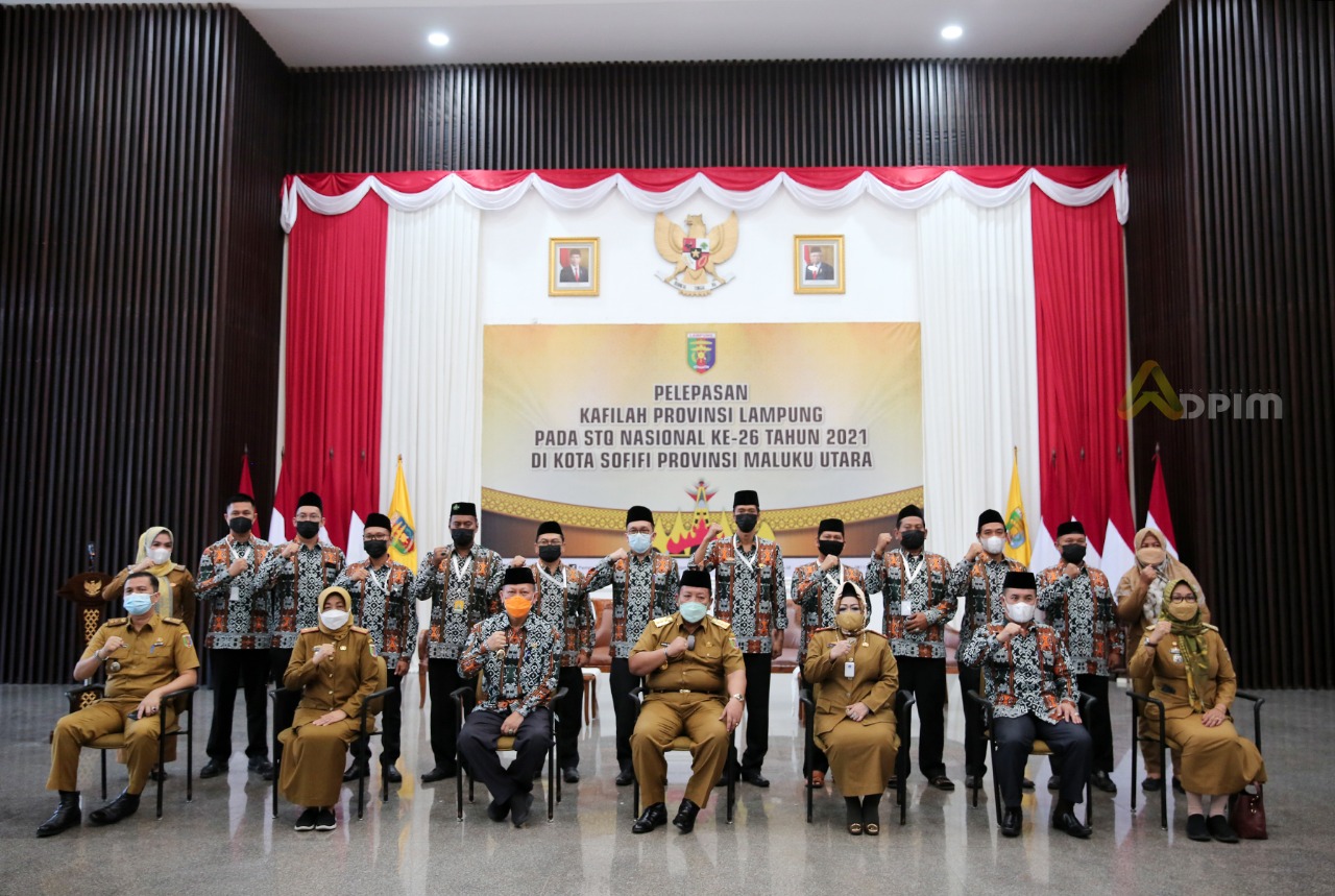 Gubernur Lampung Lepas Peserta Seleksi Tilawatil Qur\'an ke-26 ke Maluku Utara