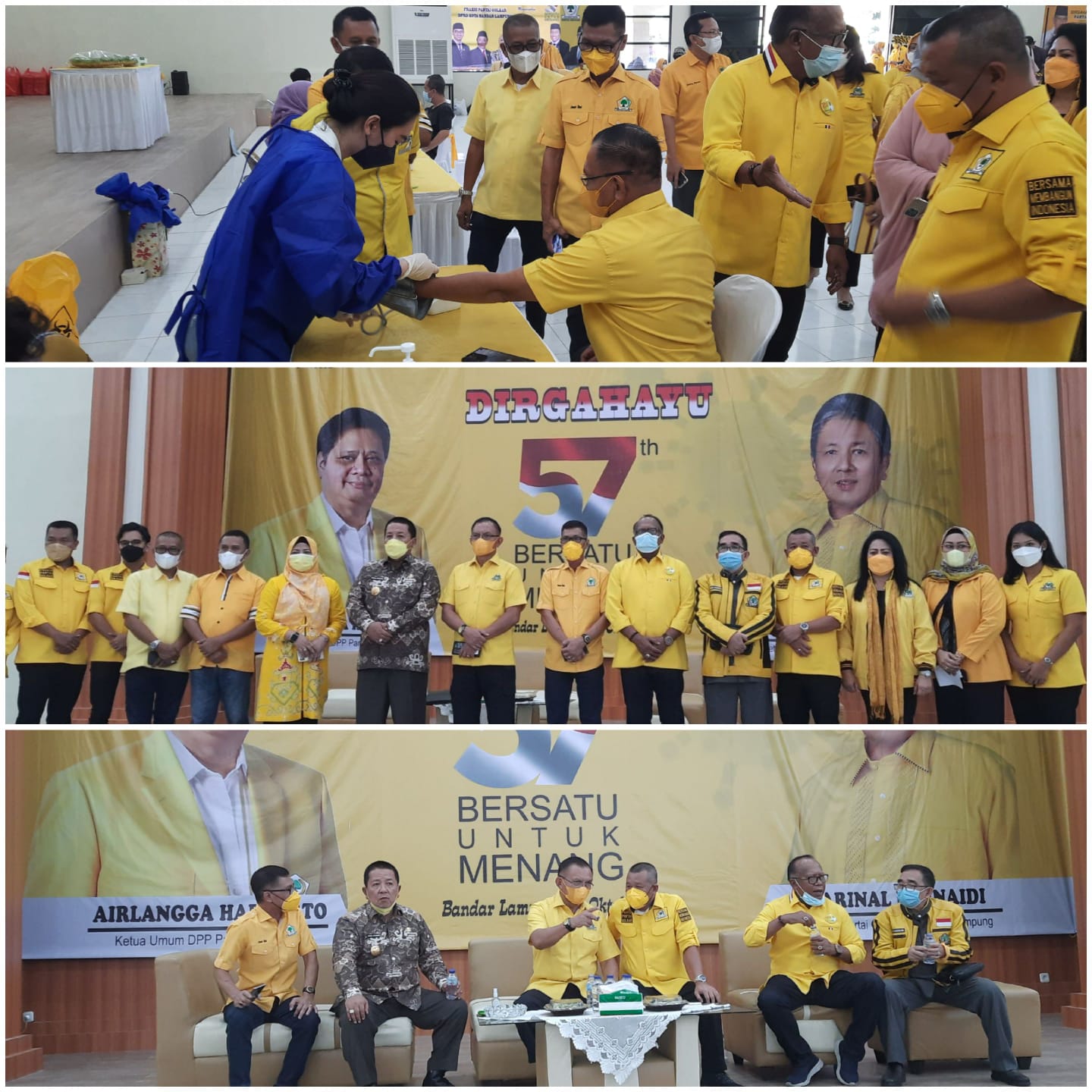 HUT Ke-57 Partai Golkar, Bersatu untuk Menang !