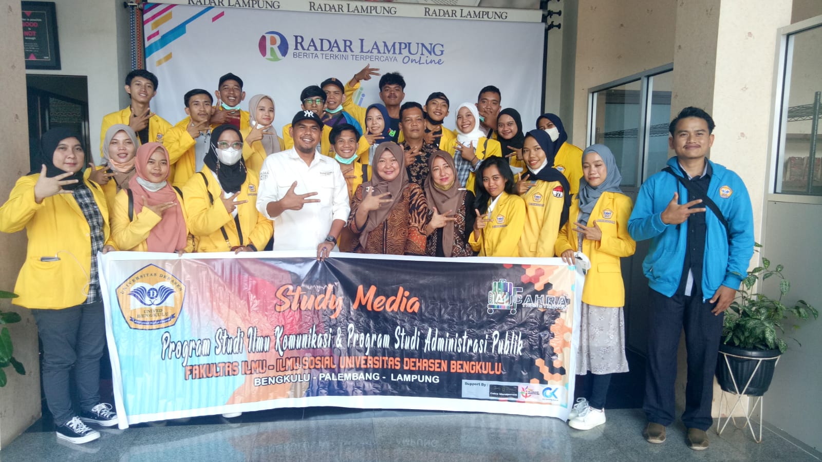 Unived Bengkulu Belajar Jurnalistik ke Radar Lampung