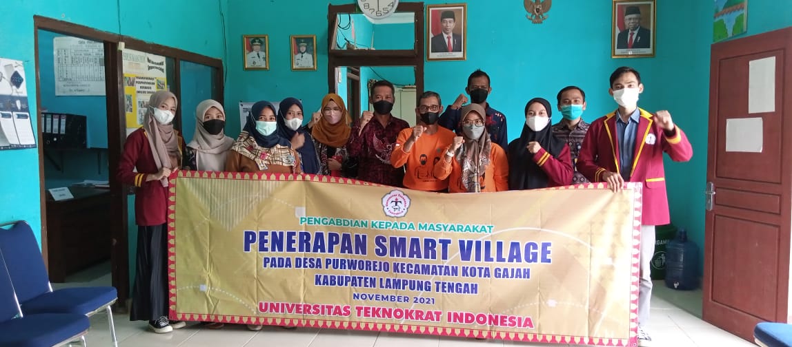 Tim PKM Universitas Teknokrat Indonesia Beri Materi Penerapan Smart Village di Lamteng