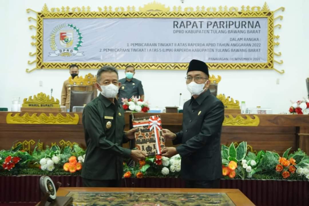 DPRD Tubaba Gelar Rapat Pembicaraan Tingkat II Raperda APBD 2022