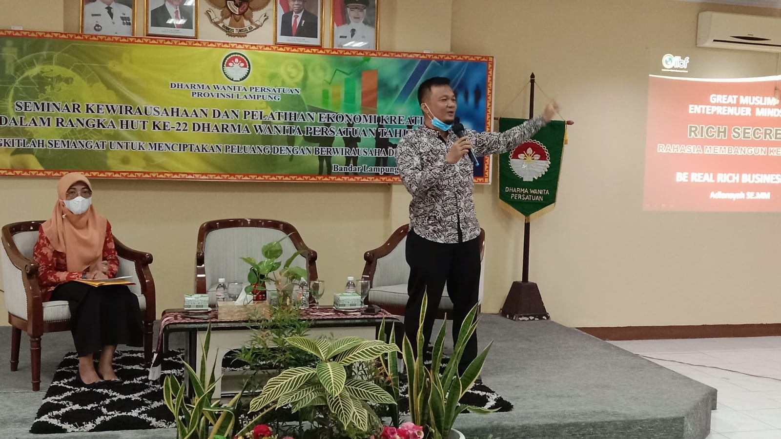 Dharma Wanita Persatuan Provinsi Lampung Bangkitkan dan Ciptakan Usaha Kreatif Masa Pandemi Covid-19