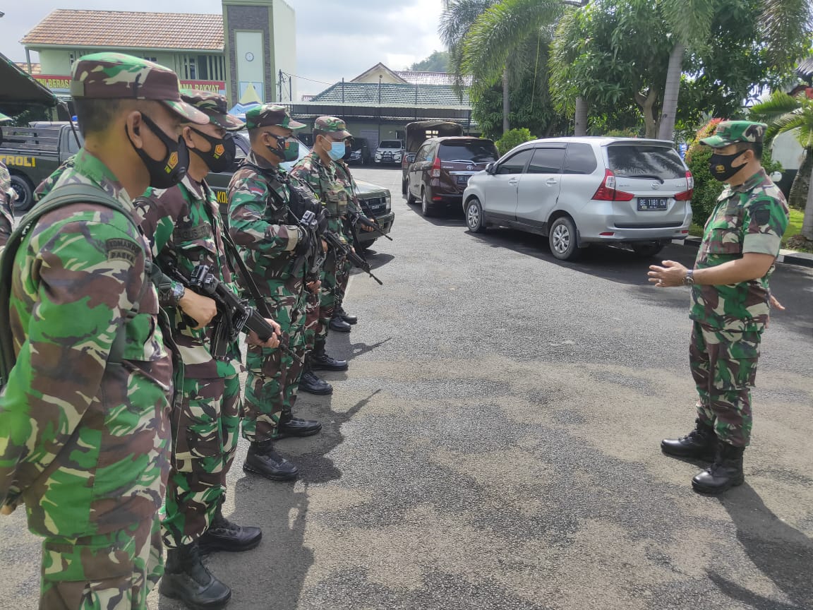 Tingkatkan Kamtibmas di Bandar Lampung, Kodim 0410/KBL Lakukan Patroli Wilayah