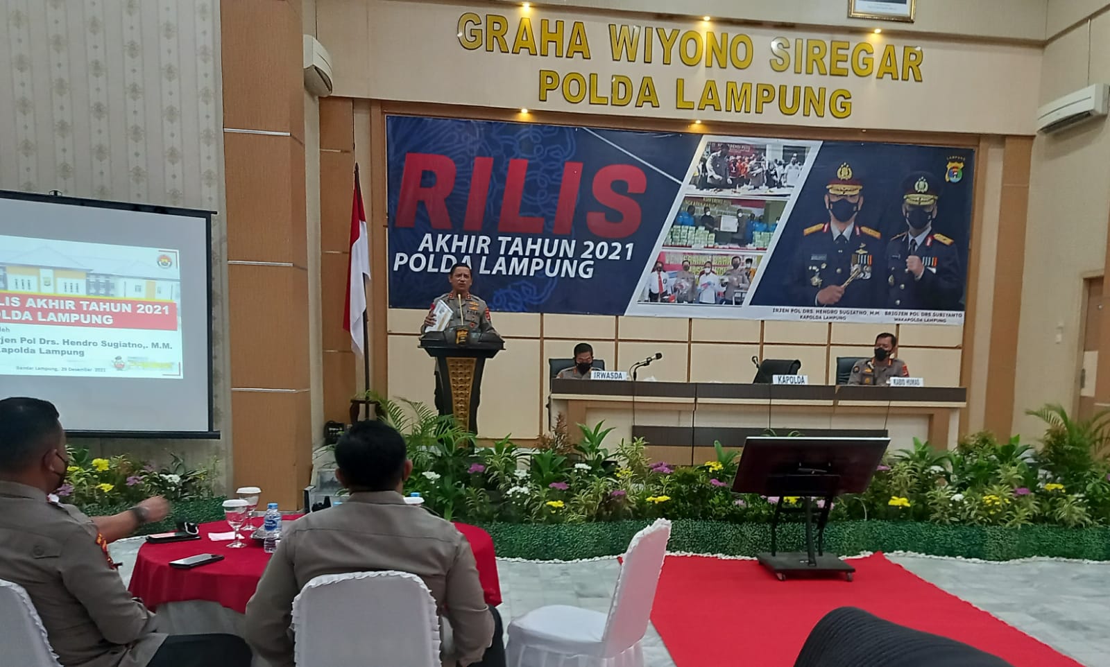 Kapolda Lampung Beber Ungkap Kasus 2021, Ini Rincinya