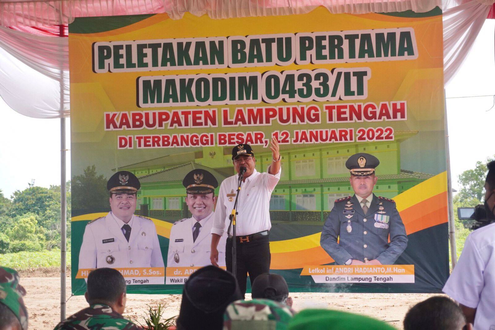 Makodim 0433/LT Mulai Dibangun, TNI-Polri Bisa Lebih Menyatu
