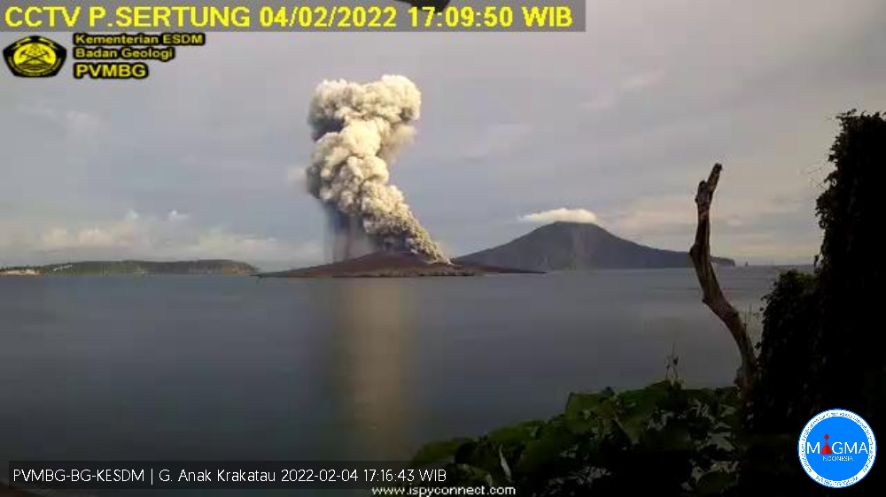 Lagi, Gunung Anak Krakatau (GAK) Erupsi, Penyeberangan Normal