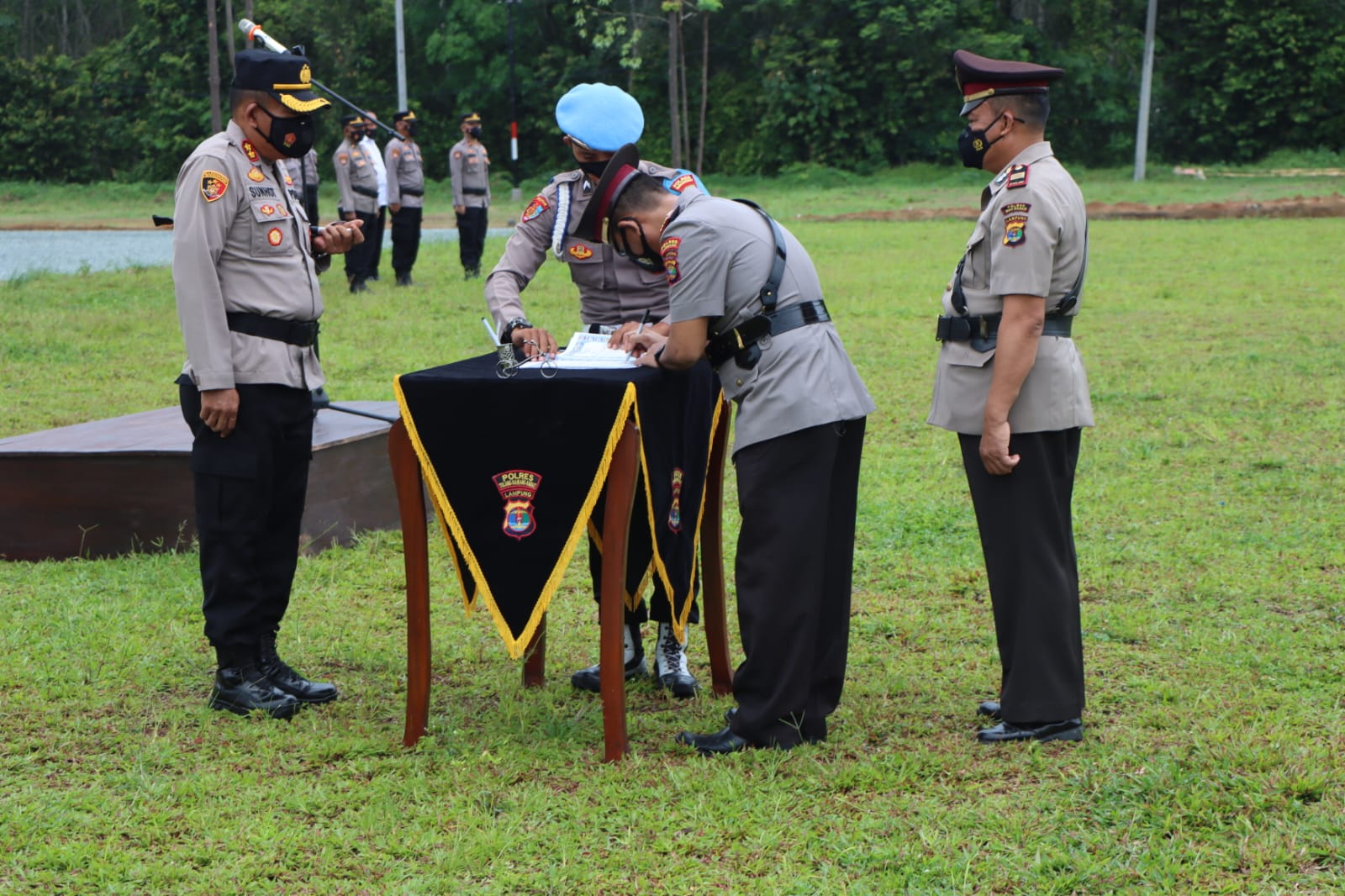 Selamat Bertugas, Kapolres Pimpin Sertijab Dua Pejabat Polres Tubaba