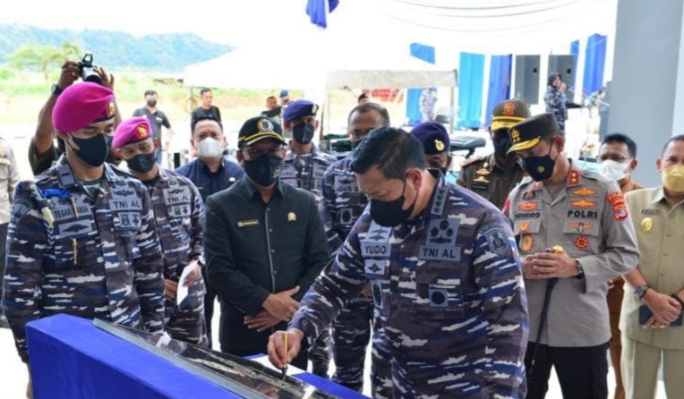Kepala Staf Angkatan Laut Janji Lengkapi Sarpras Lanal Lampung