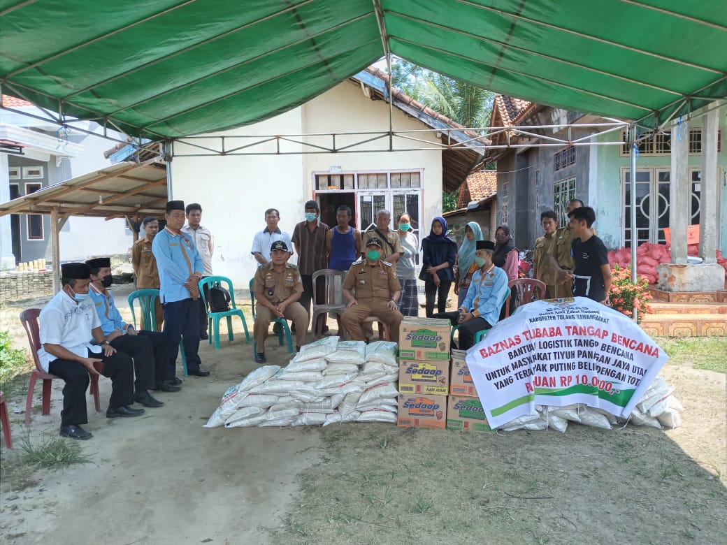 Baznas Tubaba Bantu 10 Juta Korban Terdampak Puting Beliung