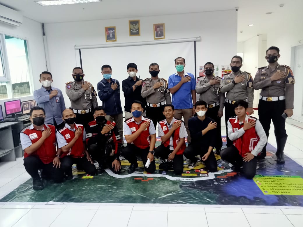 Kolaborasi Bersama Marinir Serta PJR Polda Lampung, PT MSP Kawal Arus Mudik Via JTTS