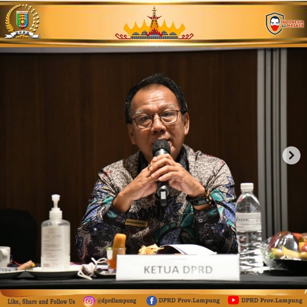Ketua DPRD Lampung Hadiri Rakor Instansi Perangkat Daerah